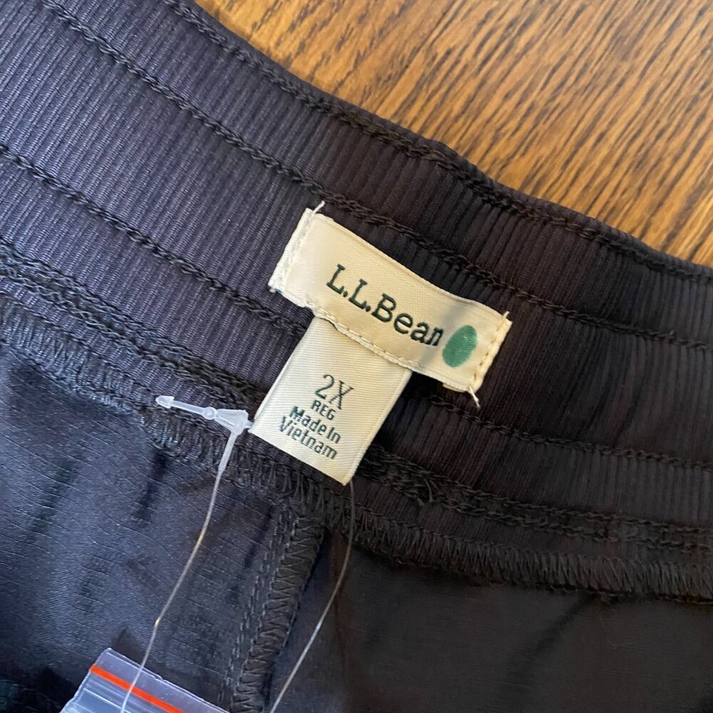 L.L. Bean Vista Camp Cropped Pants Classic Black 2X plus lightweight - Picture 9 of 12